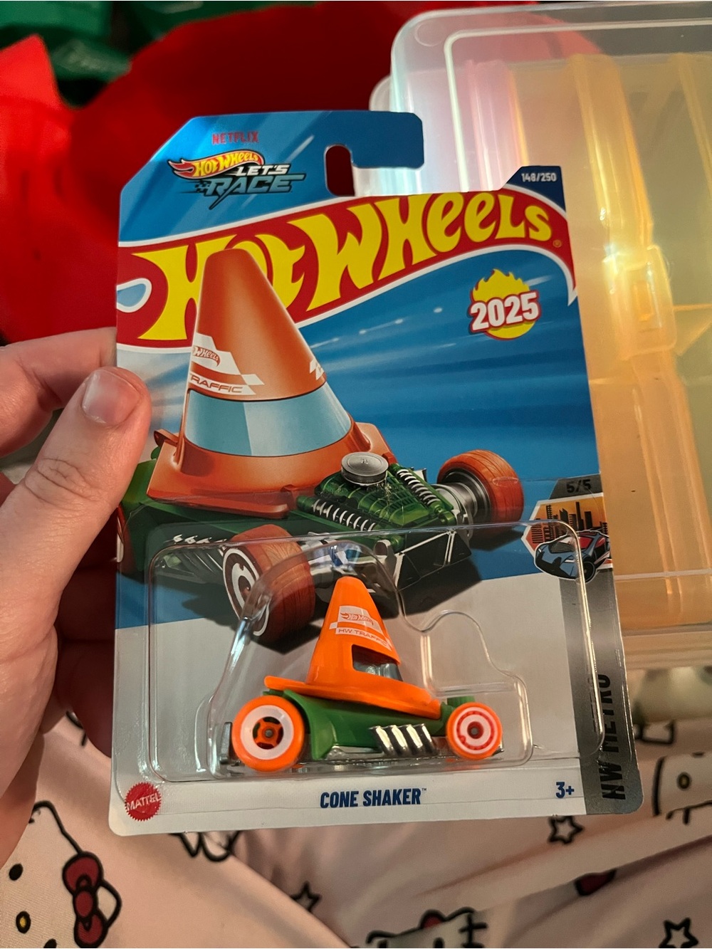 Cone Shaker Kids Toy - Orange & Green Hot Wheels